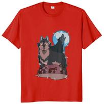 Size Tops Hunter’s Wolf Owl House T Shirt American Fantasy TV Animation Series T-Shirt harajuku oversized t shirt men clothing S black