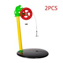 Portable Winter Ice Fishing Rod Outdoor Portable Easy Fishing Marker Flag Outdoor Fishing Carrying Accessories Tackle Equipment žalia