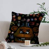 Fnaf Five-nights-At-Freddys Anime Pillowcases Home Bedding Decorative Pillow Cover Wedding Super Soft Pillow Case 12x12Inch black
