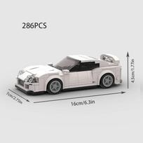 City Car Vehicle Racer MOC Fast & Furious A80 Supra V2 Sports Building Blocks Brick Racing Model Kids Toys Gifts gray