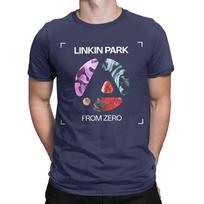 Vyrai Moterys Naujiena Linkin Park From Zero Logotipas Grupės Marškinėliai Marškinėliai Gryna Medvilnė Marškinėliai Drabužiai S tamsiai mėlyna spalva