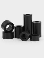 Black Nylon Standoff Sleeve Spacer Washer for M2-M12 Bolts 2.7x4x2 (100 pcs)