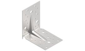 Sustiprintas kampas su dygliais ARRAS, 120 x 120 x 90 x 2,5 mm, cinkuotas, 71356