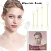 Invisible Face Lift Tape Anti-Aging Neck & Eye Lifter Facial Slimming Wrinkle Removal Patch for Face Contouring gray