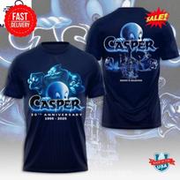 Casper The Friendly Ghost 30th Anniversary 1995-2026 3D Shirt M blue