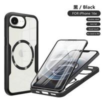 For iphone 16E 17E Magsafe Magnetic Case For iphone SE4 2026 360 Full Protective Transparent Acrylic Cover With Screen Protector For iphone 16E juoda