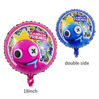 Reusable Foil Roblox Ballons Rainbow Friends Xmas Birthday Party Decorations 1Pc Double Sided blue
