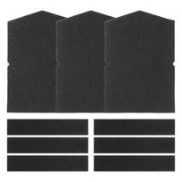 3 vnt. džiovyklės filtro rinkinys Kempinėlės filtras Miele, suderinamas su 6057930 + 9688381 Dulkių siurblio filtro atsarginės dalys black