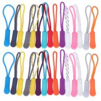 120pcs Nylon Zipper Extension Fixer Lightweight Zipper Tag Pulls Durable Zipper Pulls  For Clothes blue