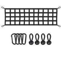 Heavy Duty 60x18 Inch Tailgate Cargo Net Universal Use for Pickup Trucks & SUVs Secure Transport Of Bikes Kayaks Tools 1 gray
