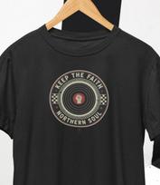 Northern Soul Keep The Faith T-Shirt / 3B48 Wigan Casino Twisted Wheel Retro Tee XXXXL gray