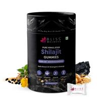 Bliss Welness Pure Himalayan Shilajit Gummies with 70%+ Fulvic Acid & KSM-66 Ashwagandha | Tamarind Flavour | Gelatin-Free | Vegetarian | Daily