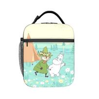 MOOMINS Insulated Lunch Bags Thermal Bag Reusable,Meal Container  Leakproof Tote Lunch Box for Men Women Beach  Outdoor One Size white