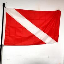Diver Down Flag Red International Scuba Snorkeling Boating Safety Waterproof High Visibility 90x150cm 60 x 90cm red