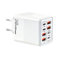 240W 8 in 1 USB C Charger Fast Charging Phone Charger Power Adapter For iPhone Samsung Xiaomi Huawei EU/US/UK Plug Wall Charger EU Plug balta