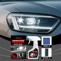 Car Headlight Restoration Kit Auto Headlamp Lens Polish 180ml  Remover Restore Clarity Prevent Oxidation for Aged Lights one size white