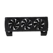 Aquarium Chiller Fan 5 Speed Adjustable with Timer 3 Head Quiet Cooling Fish Tank Fan For Aquarium black