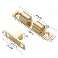 Brass Double Roller Spring Ball Catch Latch Adjustable Tension Cabinet Closet Door Interlock Chassis Lock Buckle Hardware 1Pc