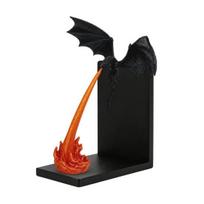 Display Cabinet Ornaments Dragon Flame Book Nook Decor, 3D Printed Fire-Breathing Figurine, Glow in Modern Desktop Trendy Toys The Dark Ornament, mėlyna
