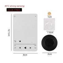 Vinyl Record NFC Fridge Magnet NFC Chip Built Rotate Base Vinyl Record Decor Magnet Back Rotate Magnet Ornament white