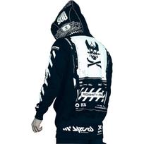 Niepce Inc Graphic Cyberpunk Zip Men's Fashion Hoodie Sweatshirt L
