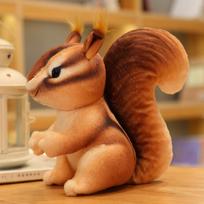 Voverės lėlė pliušinis žaislas Mažos pelės lėlė Pilka chipmunkinė skudurėlio lėlė Gimtadienio dovanos rekvizitas 25Cm (0.13kg) brown