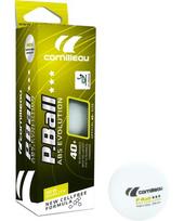 Cornilleau P-Ball ABS Evolution 3*** stalo teniso kamuoliukai, balti, 3 vnt.