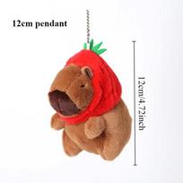 Geltonos Antis Plaukimo Ratas Kapibara Pliušinis Žaislas Mielas Imitacinis Paplūdimio Drabužis Kapibara Kawaii Minkštas Gyvūnas kapibala Gimtadienio Kelionės Dovanos red