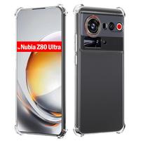 TPU Skaidrus dėklas Nubia Z80 Ultra 5G telefonui Keturi kampai Atsparus smūgiams Telefono apsauginis Fundas Capa Coque for Nubia Z80 Ultra gryna