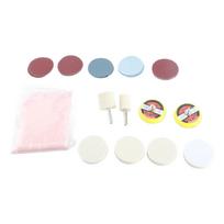 Glass Cooktop Repair Kit, Car Glass Scratch Removal Kit,   Polishing Kit, Ceric Dioxide Abrasive Discs Polish Pad Felt white