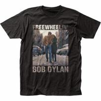 26 Bob Dylan Freewheelin T Shirt Mens Licensed Rock N Roll Band Music Tee New Black Unisex T-Shirt XL gray