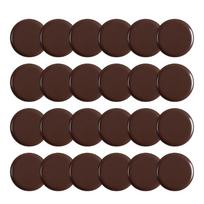 24Pcs Furniture Moving Pad Washing Machine Sliders Noises Reduction Furniture Foot Pad for Carpet and Hard Wood Floor Diameter 25mm black
