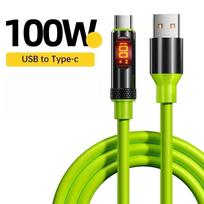 240W Max Digital Display Fast Charge Cable with Aluminum Alloy Case, 480Mbps, Type-C To Type-C for 17 16 15 Pro Max 2m black