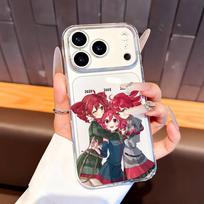 Fukouna Girl K-Kasane T-Teto Phone Case For iPhone 7,17,16,15,14,13,12,11 Pro,Max,Plus,XR,Mini,E Clear Full-coverage Soft Cover iPhone12mini white