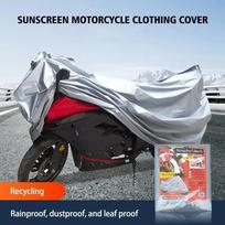 Silver Rainproof Outdoor Protective Cover S-xl Universal For Bicycle Motorcycle Electric Vehicle Waterproof Dustproof Vehicle Cover S gray