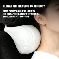 Premium Comfortable Car Seat Neck Pillow Designed For Long Drives To Reduce Fatigue Promotes Correct Posture On Drives balta