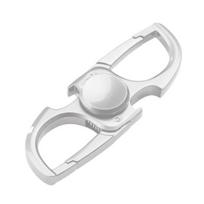 Car Keychain Heavy-Duty Metal Keychain Fidget Spinner with Bottle Opener 3-in-1 Stress Relief Multi-Functional Portable Key Ring white