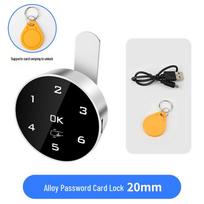 Electronic ID Induction Lock for Sauna, Gym, Bathroom, and Cabinet Doors gray