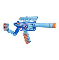 Hasbro Nerf Loadout Frost Fusion Blaster, includes 4 interchangeable attachments and 30 N1 darts, kids' toy & gift, suitable for ages 8 and up, G3157 blue