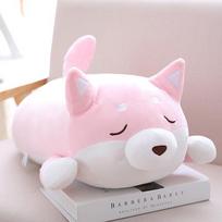 36/55 Mielas storas Shiba Inu šuo pliušinis žaislas kimštas minkštas Kawaii gyvūnas animacinis pagalvė graži dovana vaikams kūdikiams vaikams gera kokybė 36cm white