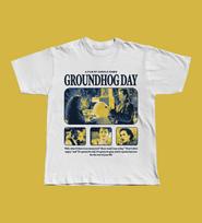 Groundhog Day T-Shirt, Bill Murray 1993 Comedy, Romantic Time Loop, Harold Ramis Classic 3XL white