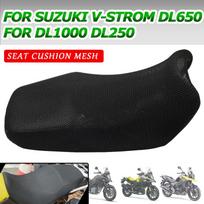 For SUZUKI DL650 V-Strom DL 650 VStrom DL1000 DL250 Motorcycle Accessories Seat Cushion Cover Net 3D Mesh Protector Insulation For DL650 black