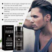 Long Lasting Soft Fluffy Hair Volume Powder Texturizer Mess Free for Everyday Styling and Special Occasions one size gray