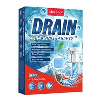 High Concentration Drain Cleaner Tablets Powerful Clog Remover Fast Acting Pipe Unblocker for Kitchen Sink Bathroom 1pcs blue