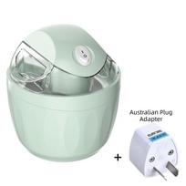 Portable Design Electric Ice Cream Maker Household Electric Frozen Yogurt Machine  Children Use AU Plug white