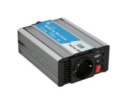 Extralink CAR VOLTAGE CONVERTER 12V – 230V, 500W, MODIFIED SINUS OPIM-500W maitinimo adapteris / inverteris Universalus Aliuminis