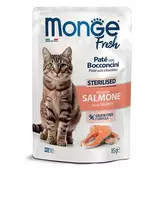 Monge Fresh Sterilised Salmon konservai katėms su lašiša, 85 g