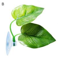 Akvariumo žuvų bakas modeliavimo lapai kraštovaizdžio dirbtiniai augalai ornamentas B green
