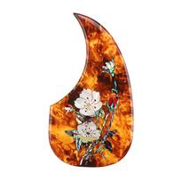 1pc Acoustic Folk Guitar Pickguard Self Adhesive Anti-Scratch Sticker Guitar Shell Guard Plate Guitar Pick Guard Sticker brown