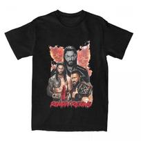 Imtynininkas Roman Reigns Imtynių Prekės Marškinėliai Vyrams Moterims Juokingi Iš Grynos Medvilnės Spausdinti Drabužiai XXL juoda